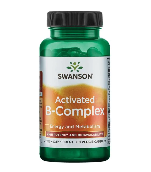 Swanson Activated B-Complex - High Bioavailability 60 Veg Caps