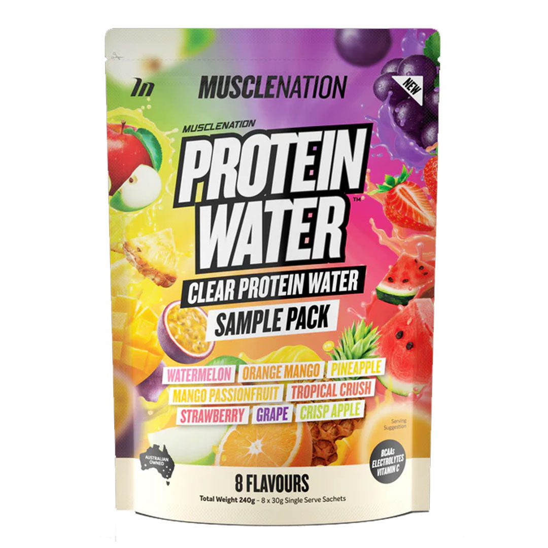 Muscle Nation Protein Water Sample Pack 30g x 8