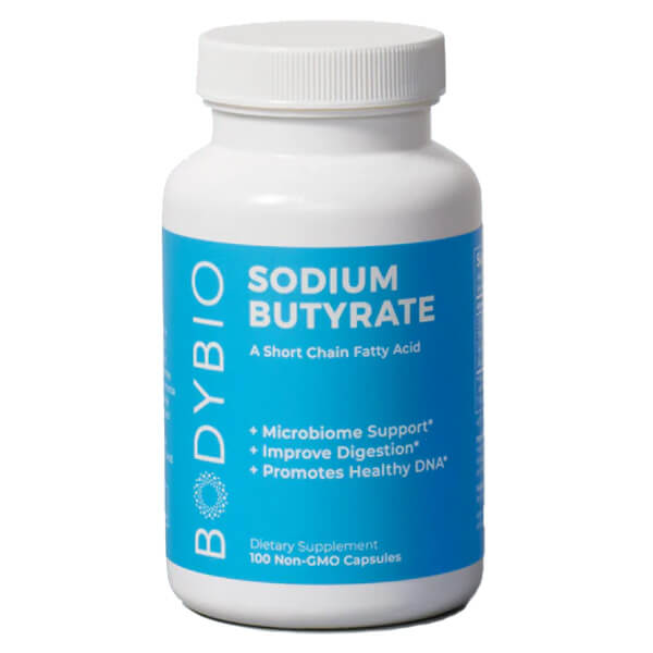 BodyBio Sodium Butyrate 100 Caps