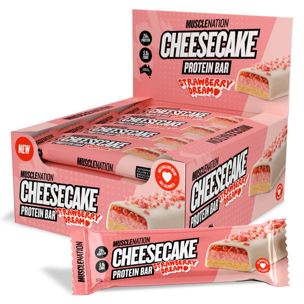 Muscle Nation Cheesecake Protein Bar 50g x12